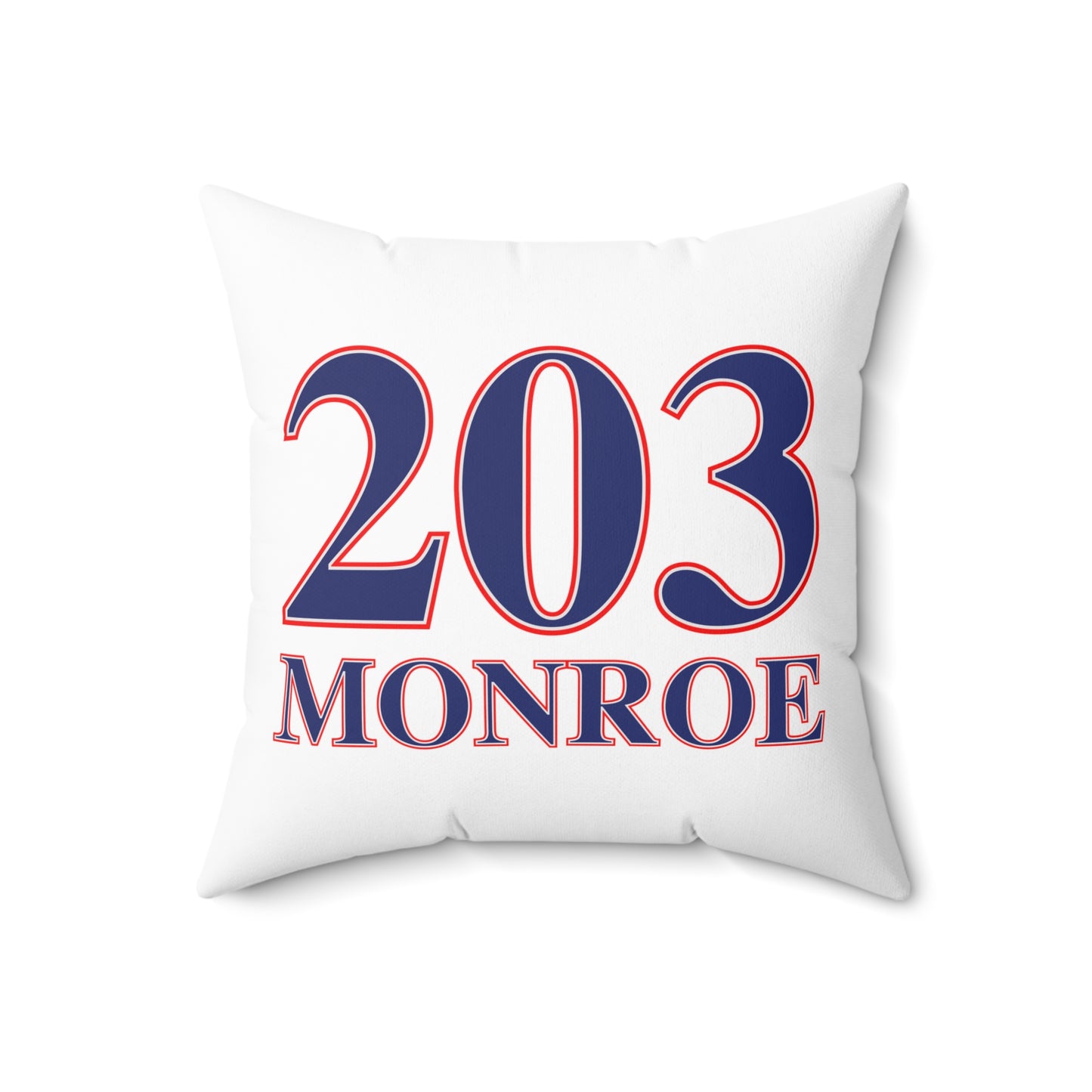 203 Monroe Red White & Blue Spun Polyester Square Pillow
