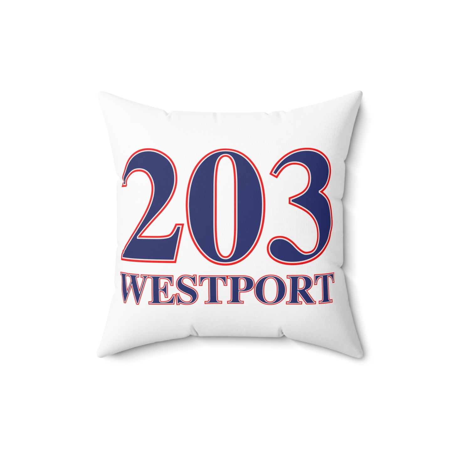 203 Westport Red White & Blue Spun Polyester Square Pillow