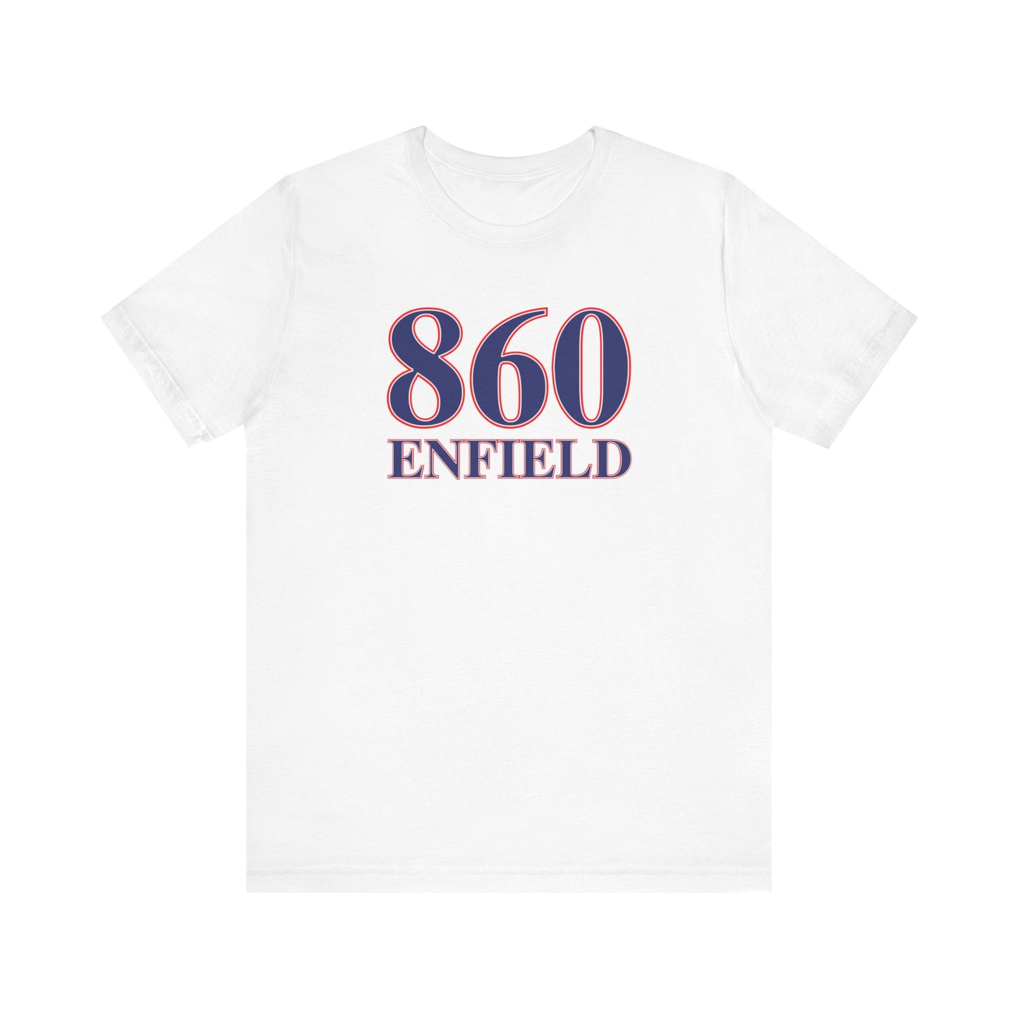 860 Enfield Red White & Blue Unisex Jersey Short Sleeve T-Shirt