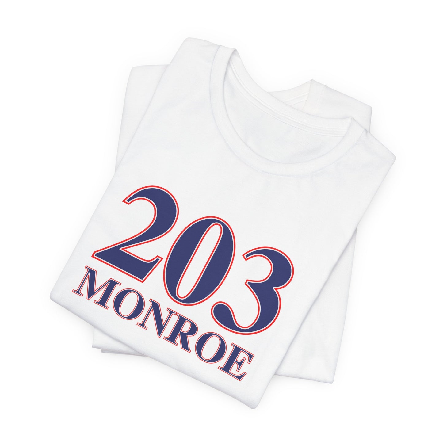 203 Monroe Red White & Blue Unisex Jersey Short Sleeve T-Shirt