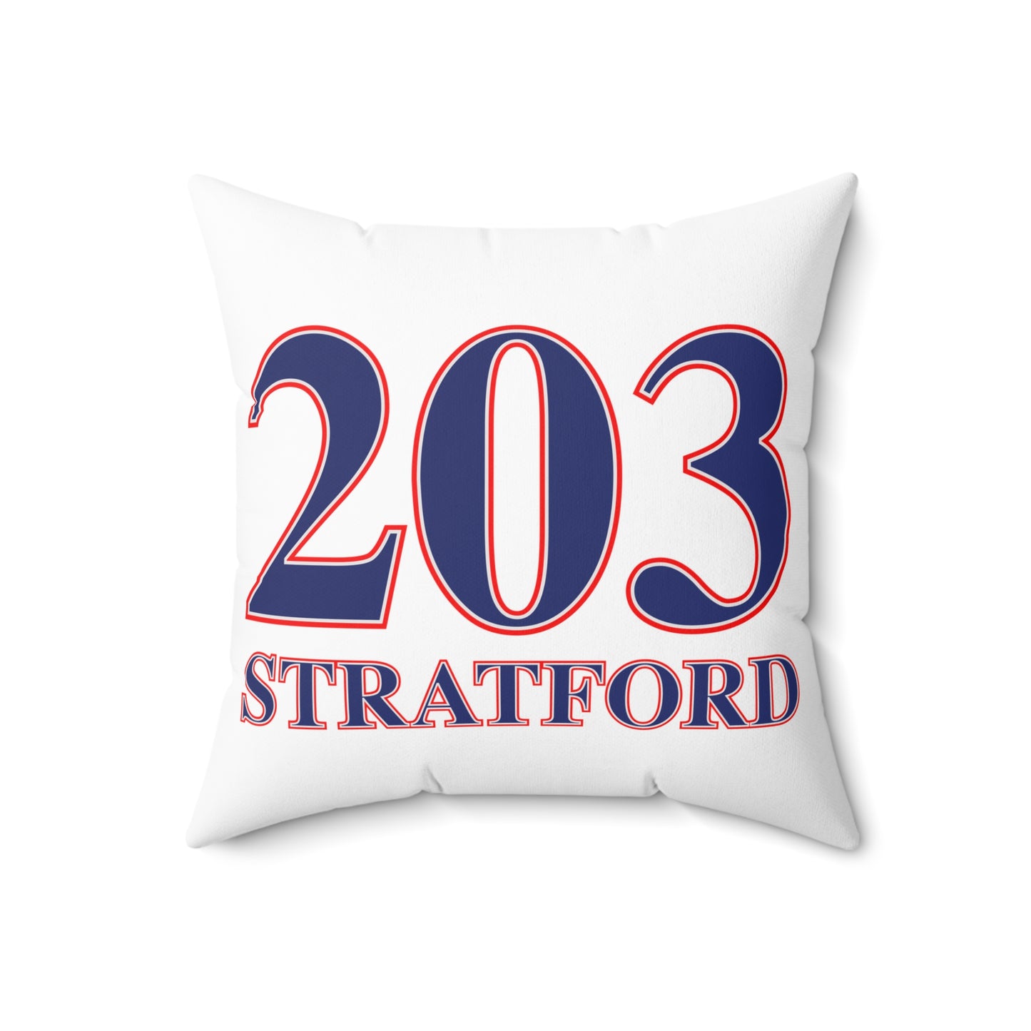 203 Stratford Red White & Blue Spun Polyester Square Pillow