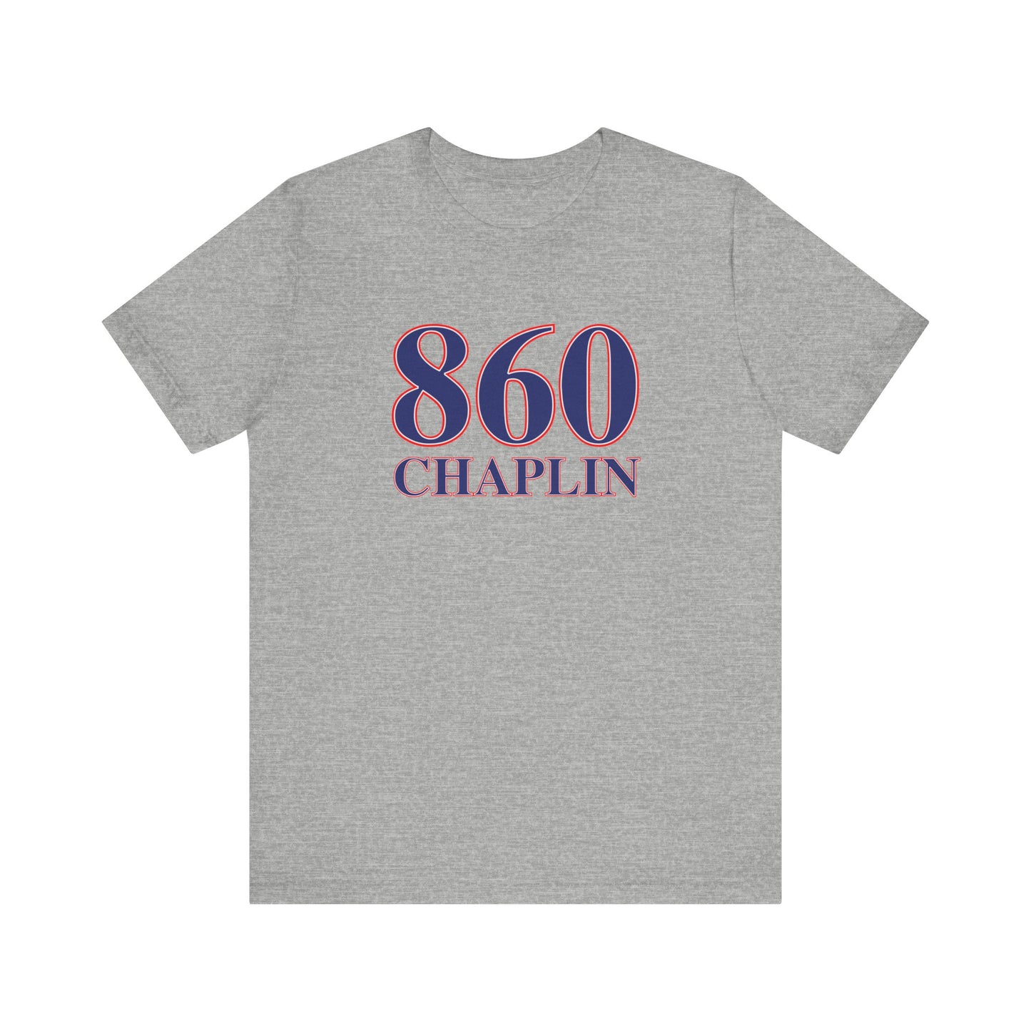 860 Chaplin Red White & Blue Unisex Jersey Short Sleeve T-Shirt