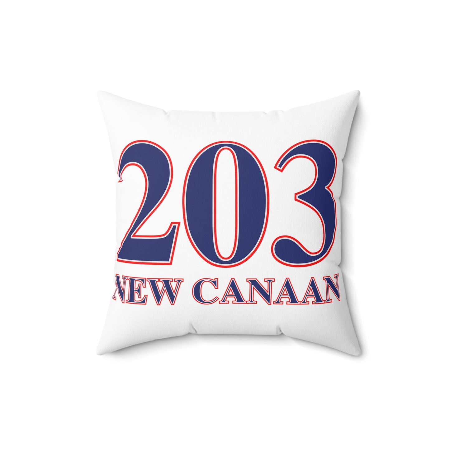 203 New Canaan Red White & Blue Spun Polyester Square Pillow
