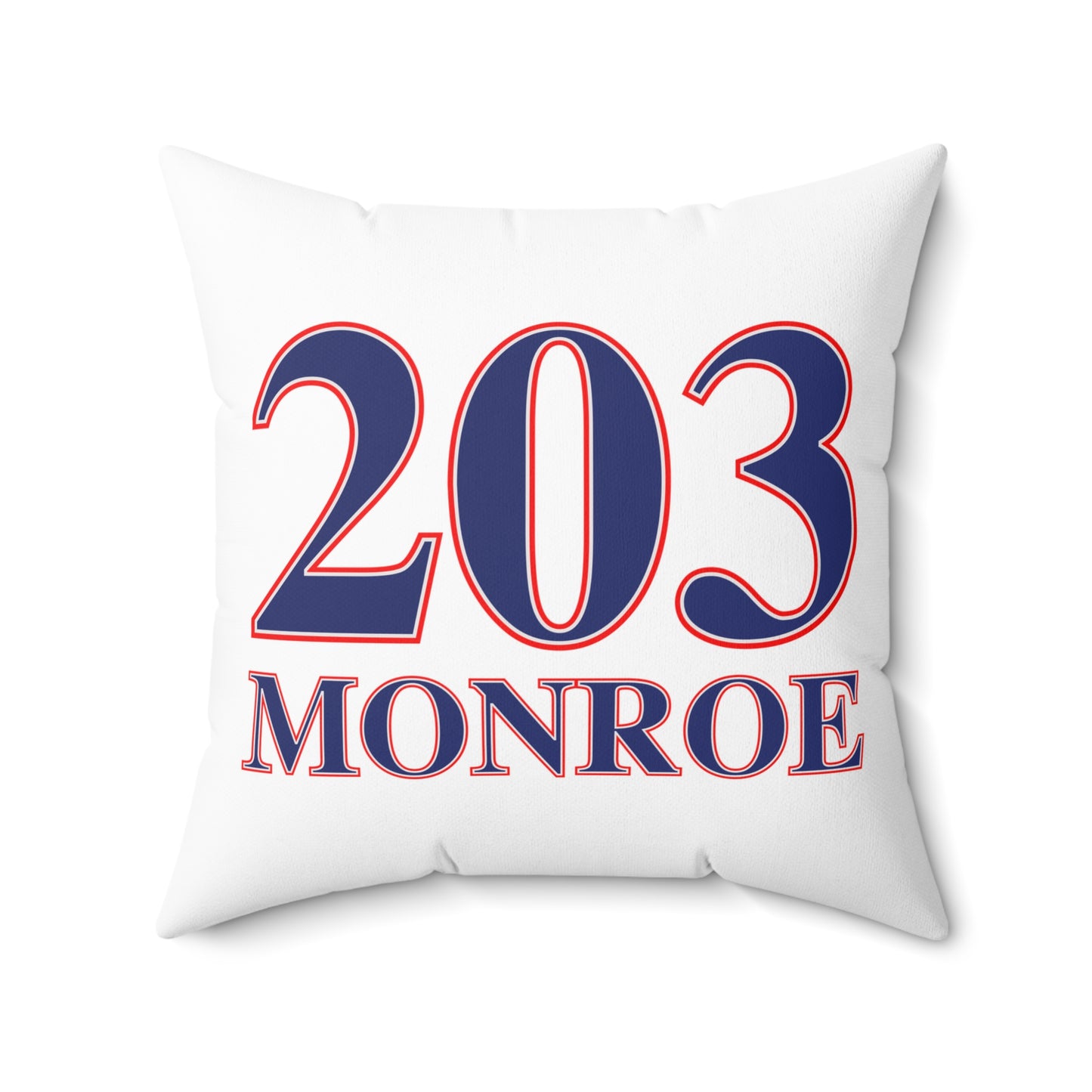 203 Monroe Red White & Blue Spun Polyester Square Pillow