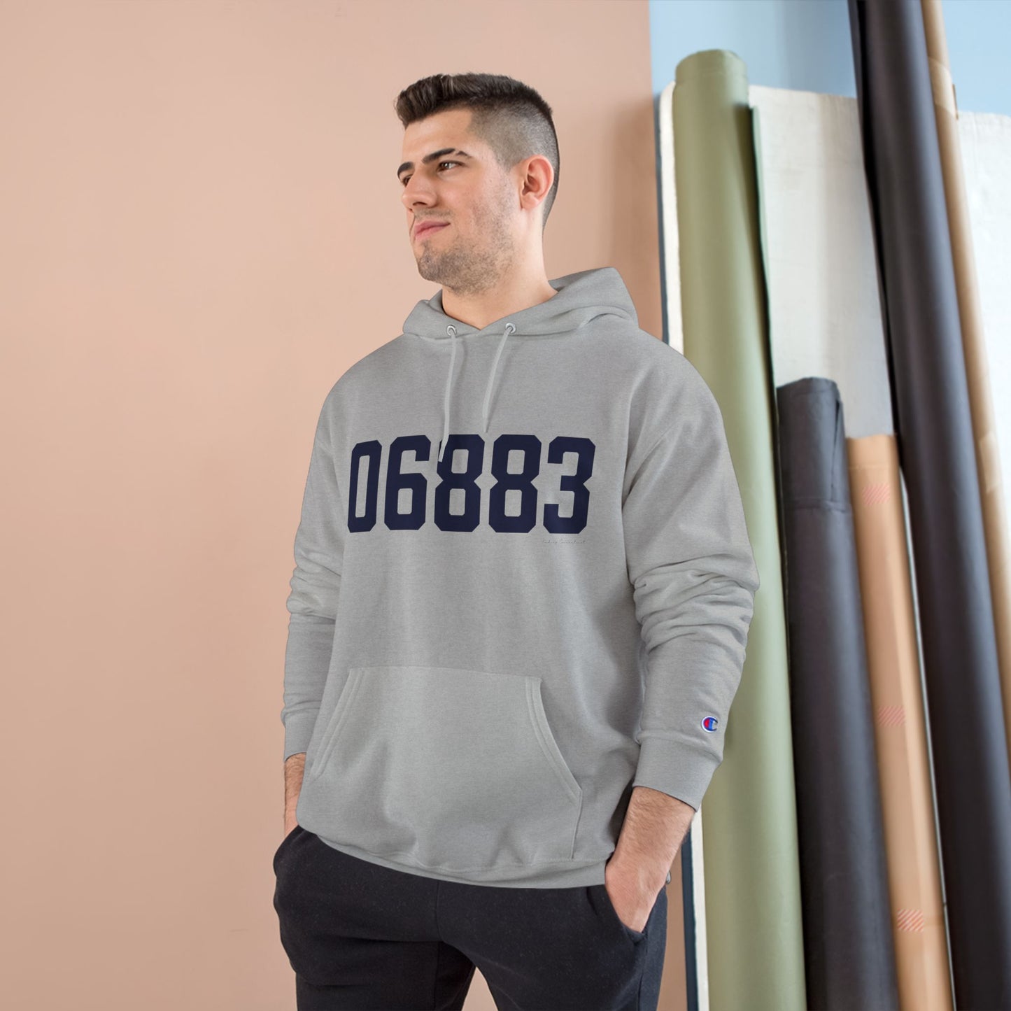 06883 Weston Connecticut Zip Code Champion Hoodie Sweatshirts