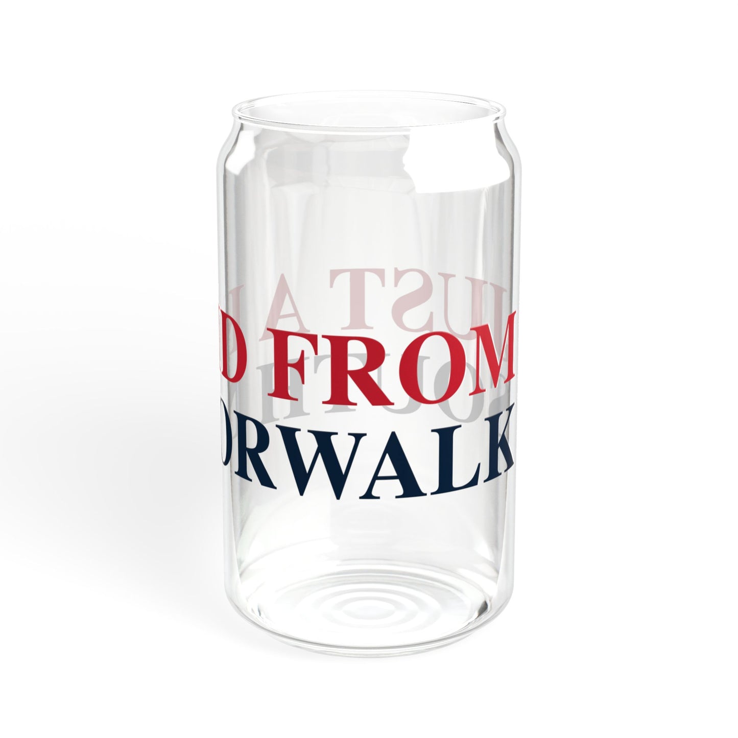 Just a kid from South Norwalk Sipper Glass, 16oz