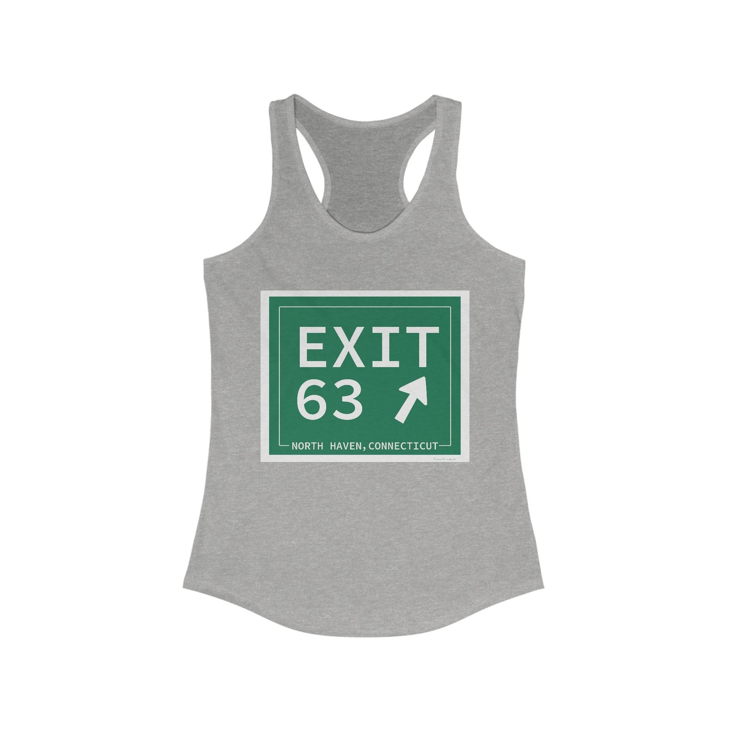 Vintage Exit 63 WCP Sign Women's Ideal Racerback Tank Top