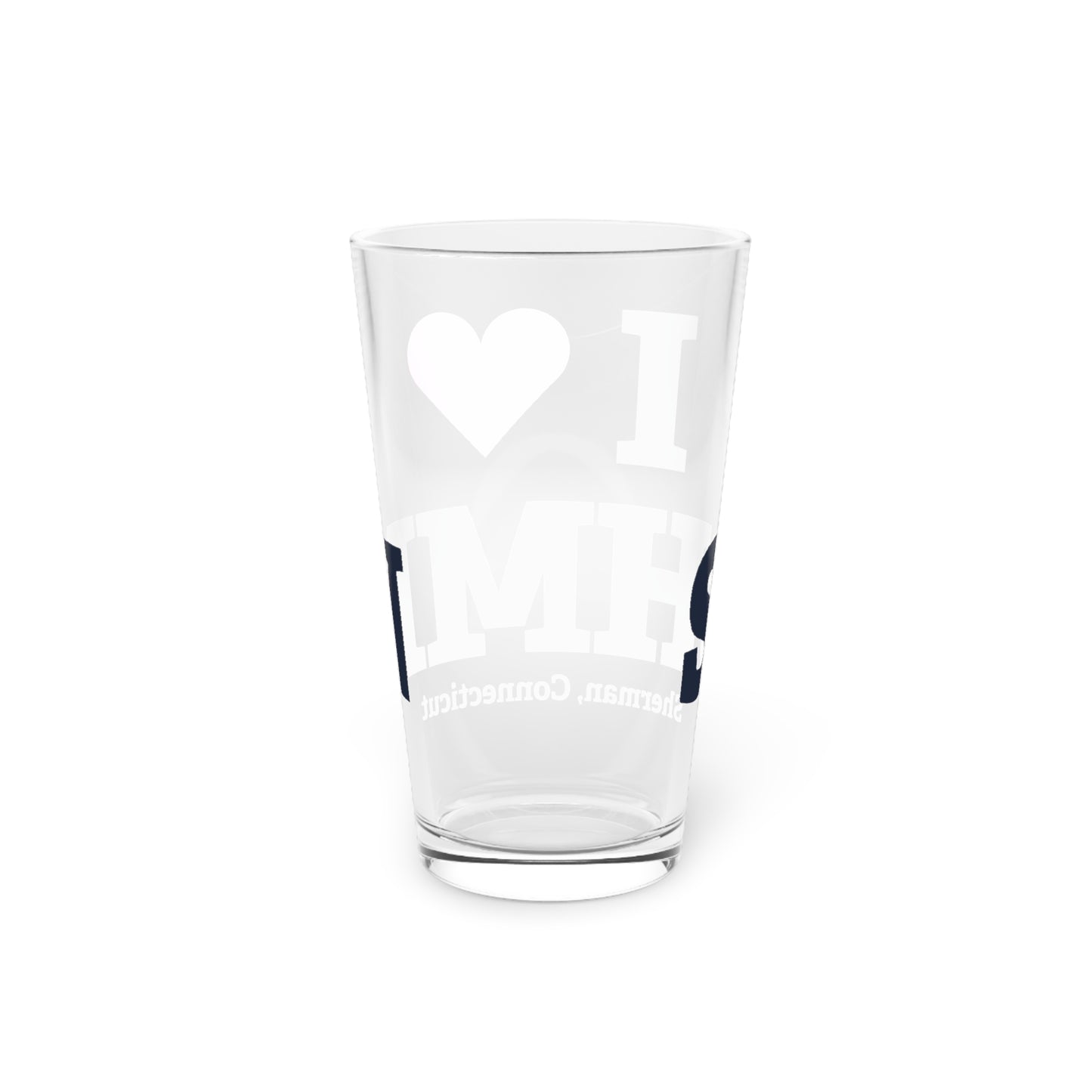 I Heart SHMN Pint Glass, 16oz