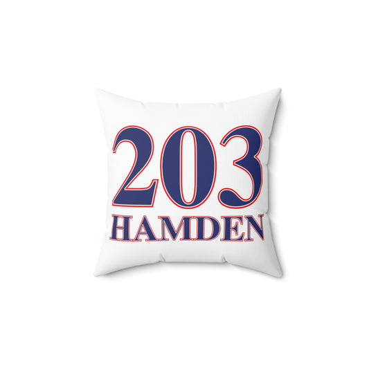 203 Hamden Red White & Blue Spun Polyester Square Pillow