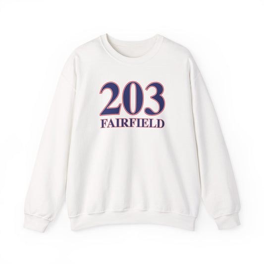 203 Fairfield Red, White & Blue Unisex Heavy Blend™ Crewneck Sweatshirt
