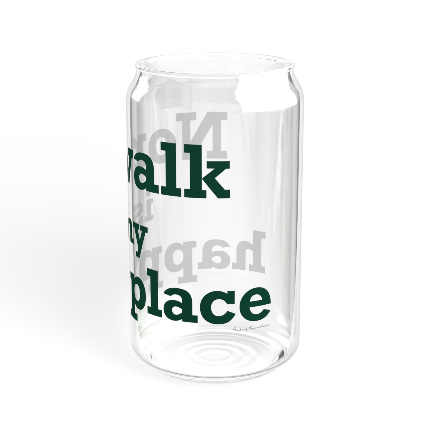 Norwalk is my Happy Place Sipper Glass, 16oz