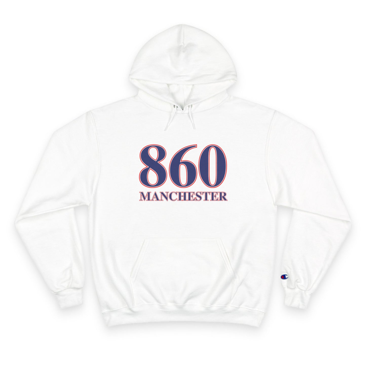 860 Manchester Red White & Blue Champion Hoodie