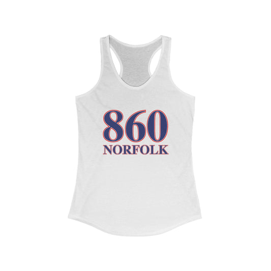 860 Norfolk Red White & Blue Women's Ideal Racerback Tank Top