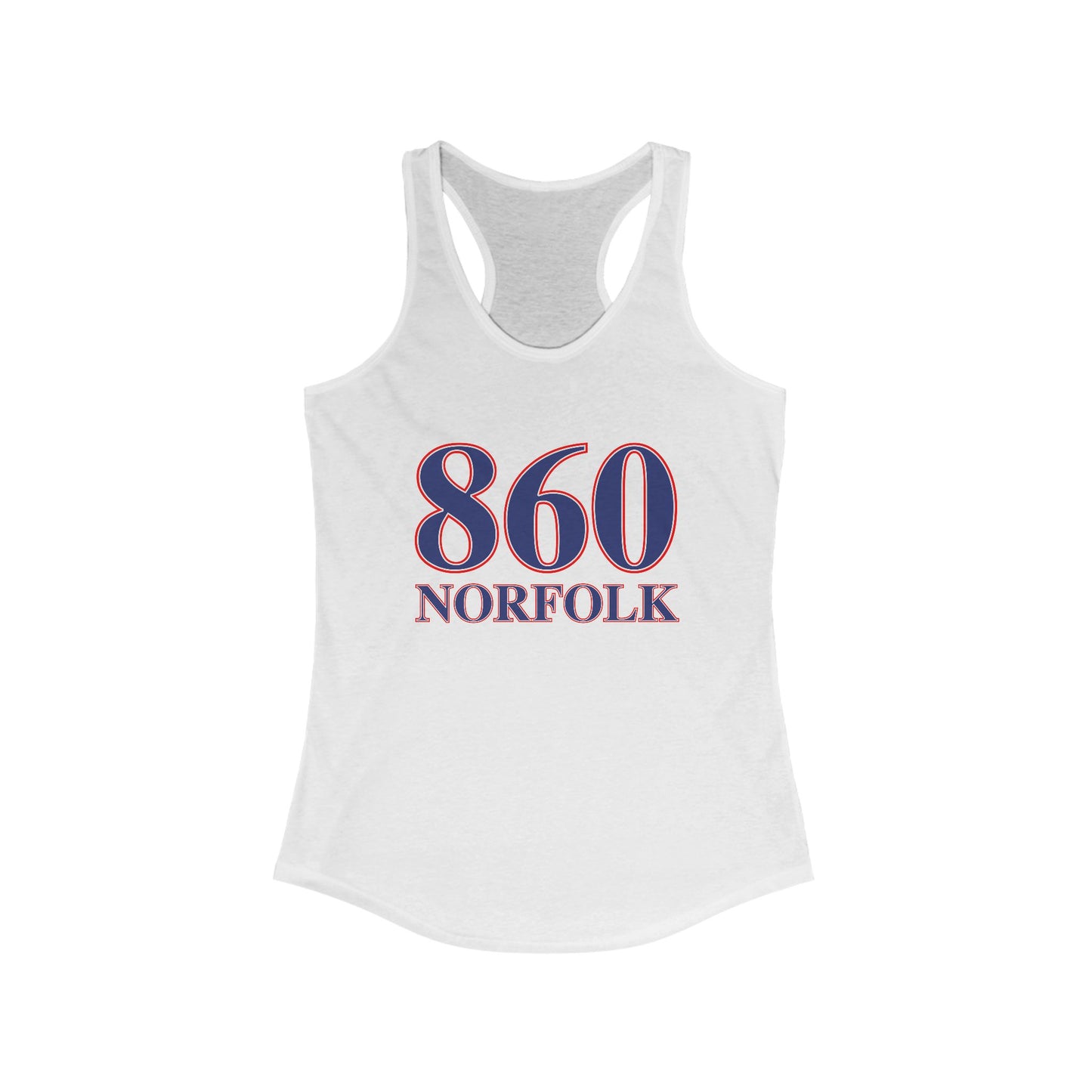 860 Norfolk Red White & Blue Women's Ideal Racerback Tank Top