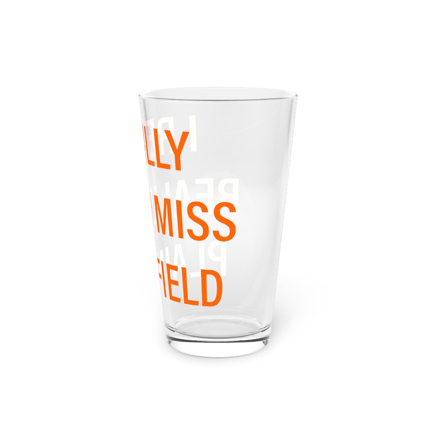 I Really Really Miss Plainfield Pint Glass, 16oz