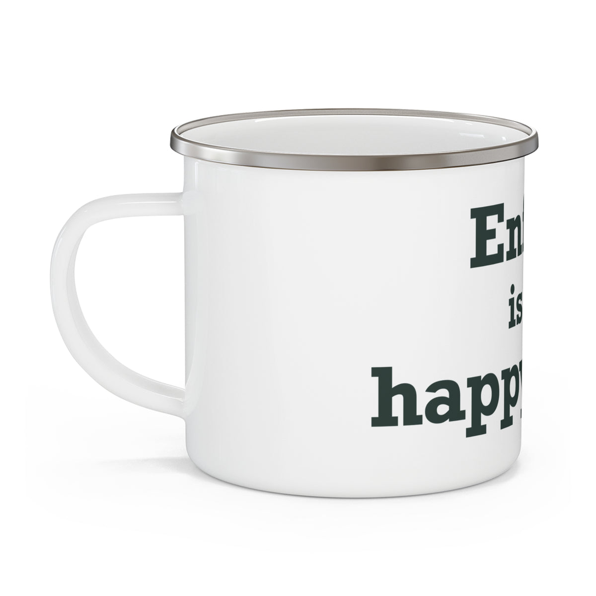 Enfield is My Happy Place Enamel Camping Mug