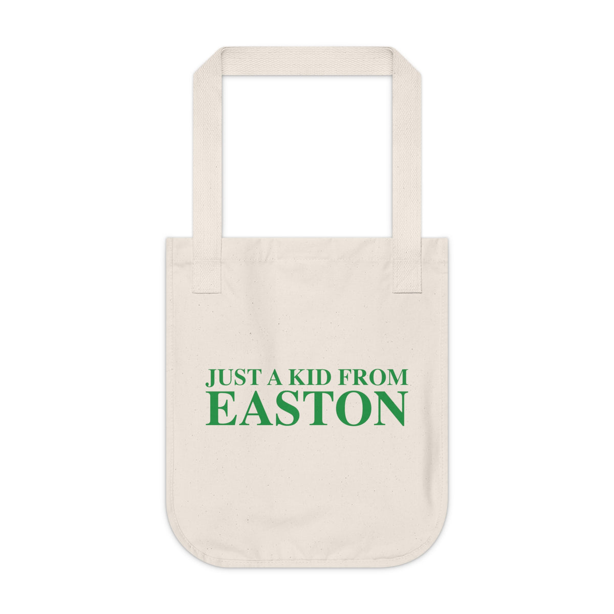 Just a kid from Easton Organic Canvas Tote Bag