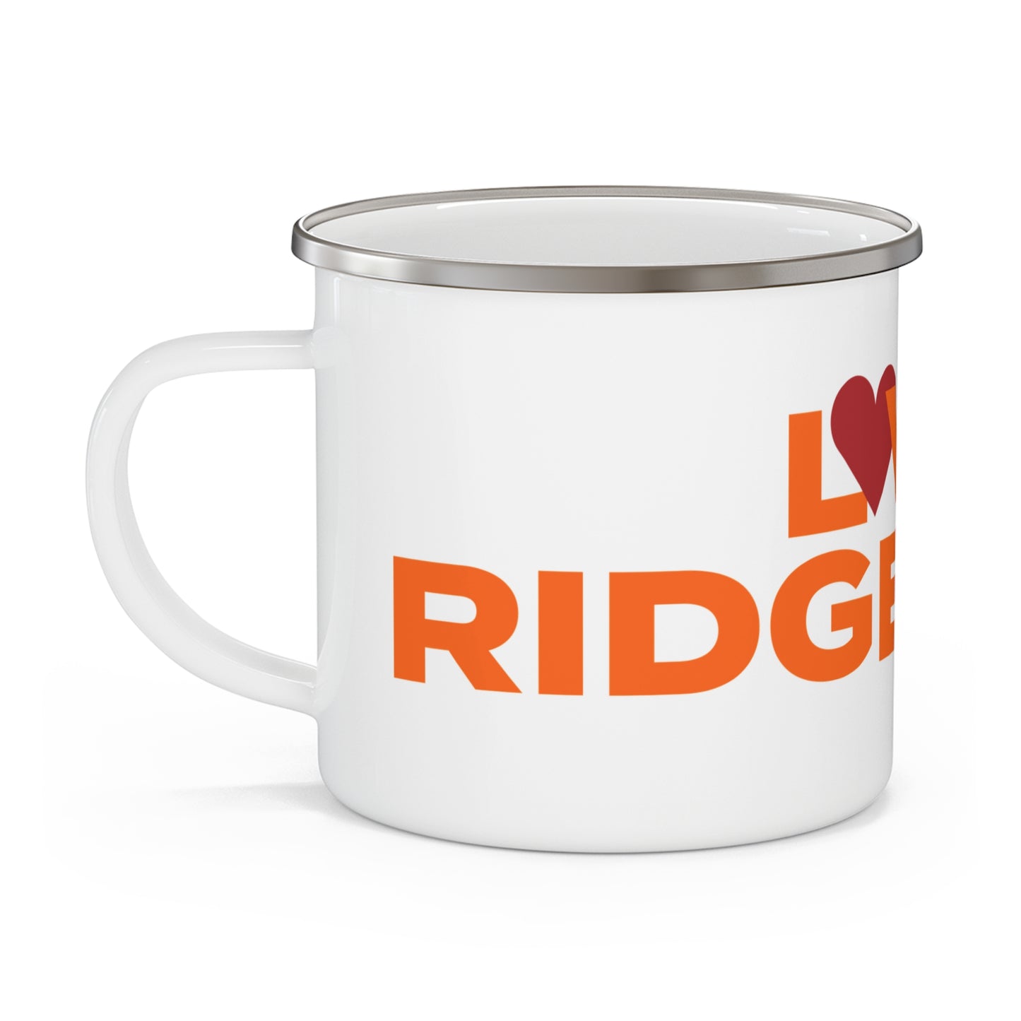 Love Ridgefield Enamel Camping Mug