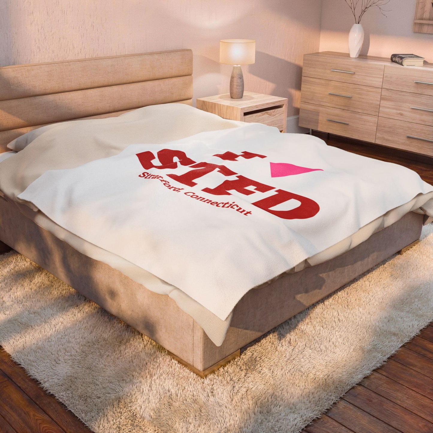 I Heart STFD Velveteen Plush Blanket