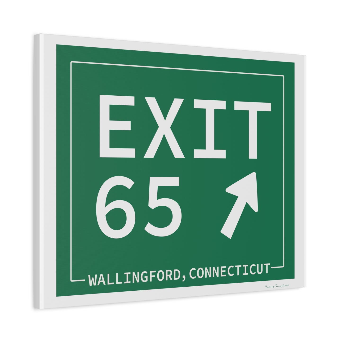 Vintage Exit 65 WCP Sign Matte Canvas, Stretched, 1.25"