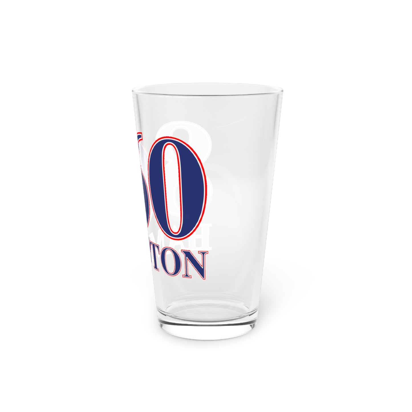860 Hampton Red, White & Blue Pint Glass, 16oz