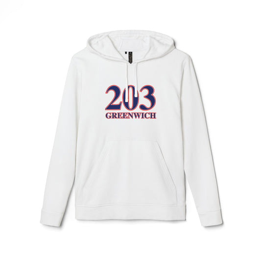 203 Greenwich Red, White & Blue adidas Unisex Fleece Hoodie