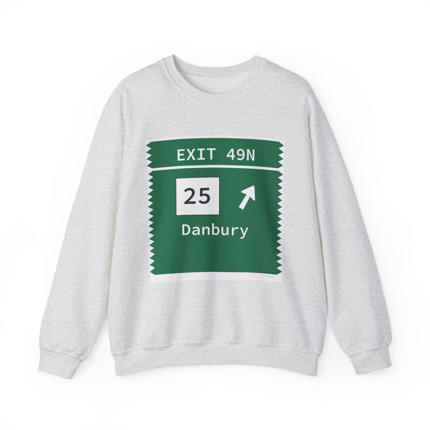 Vintage Merritt Parkway Exit 49N Sign Unisex Heavy Blend™ Crewneck Sweatshirt