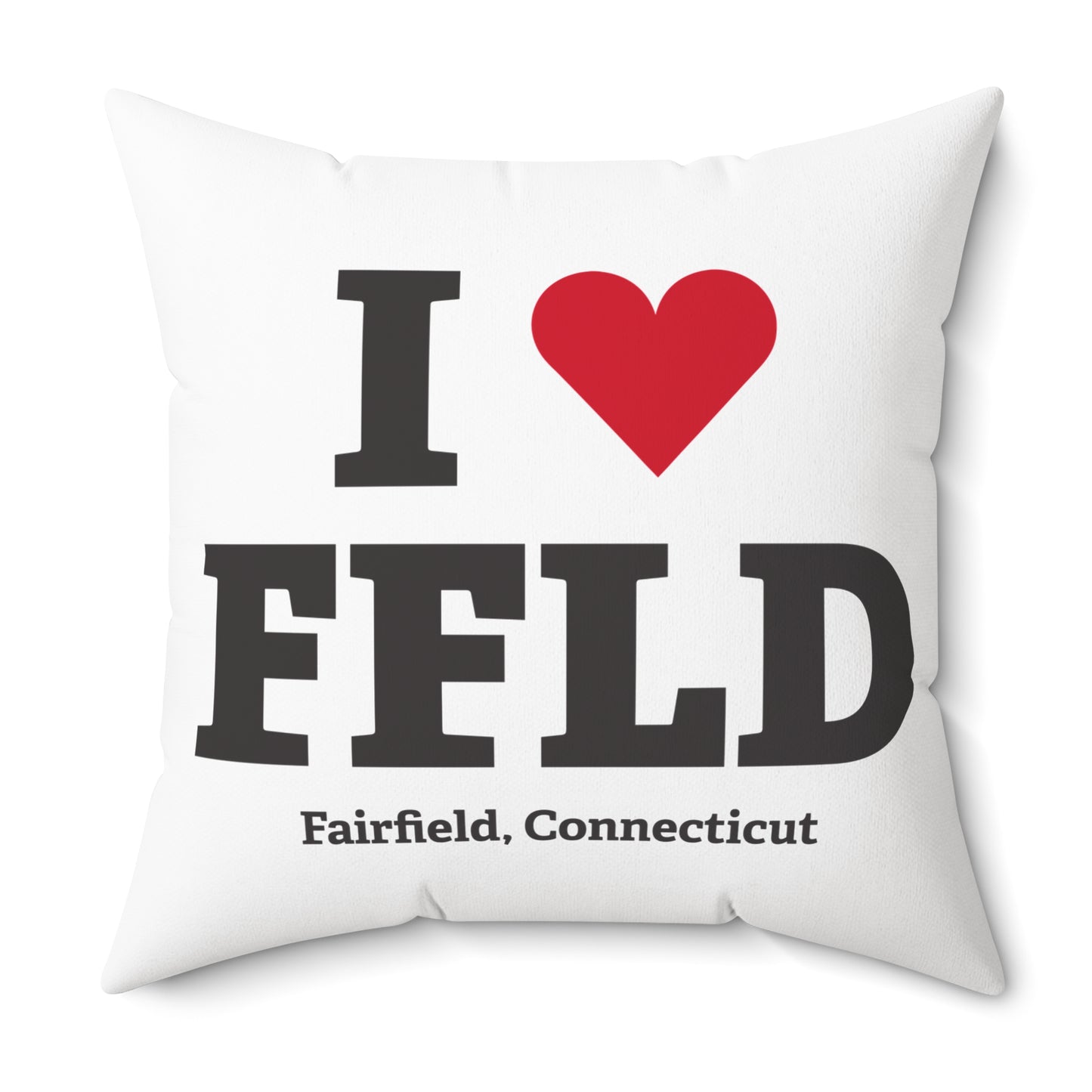 I Heart FFLD Spun Polyester Square Pillow