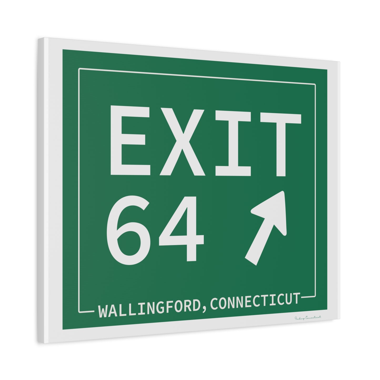 Vintage Exit 64 WCP Sign Matte Canvas, Stretched, 1.25"