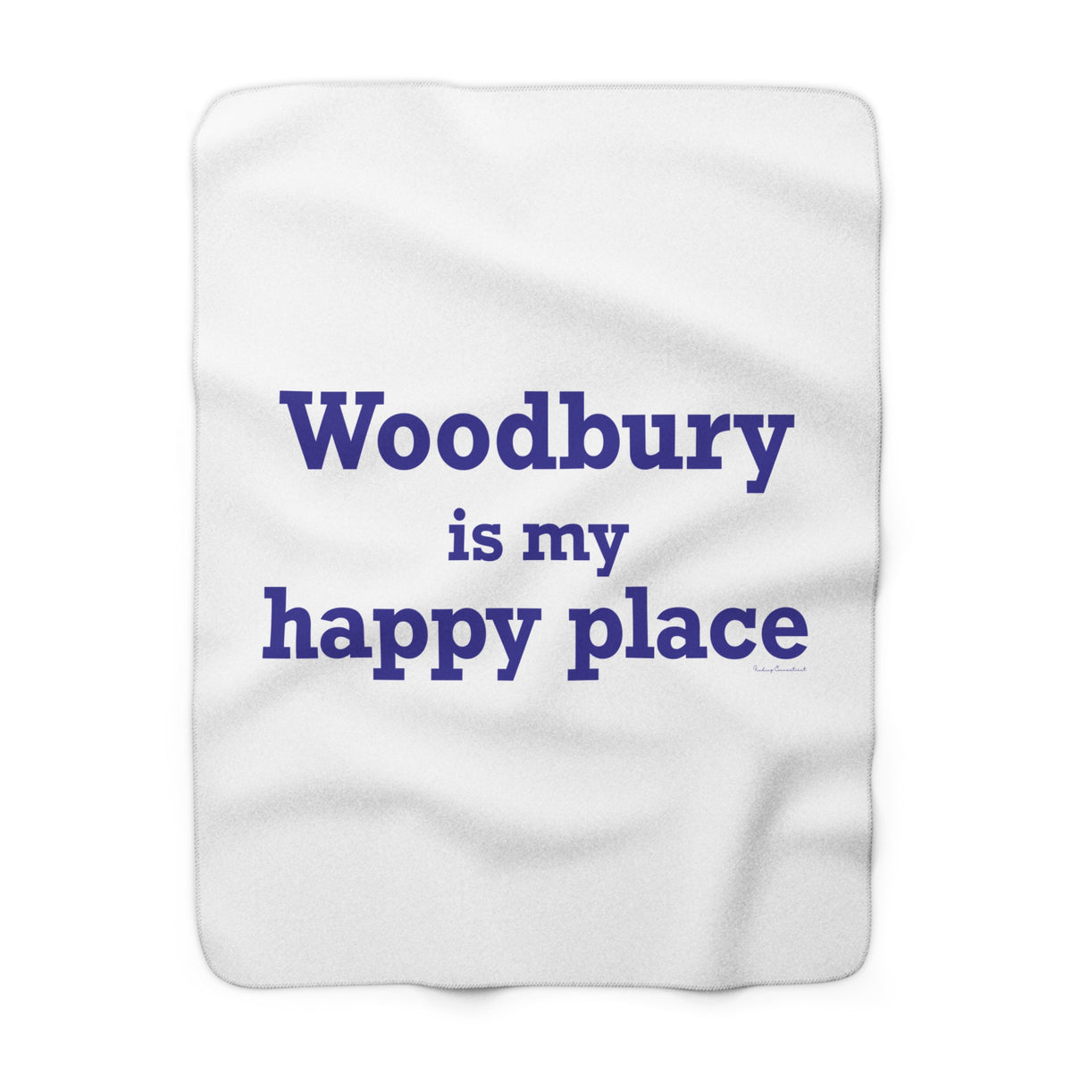 Woodbury is My Happy Place Sherpa Fleece Blanket