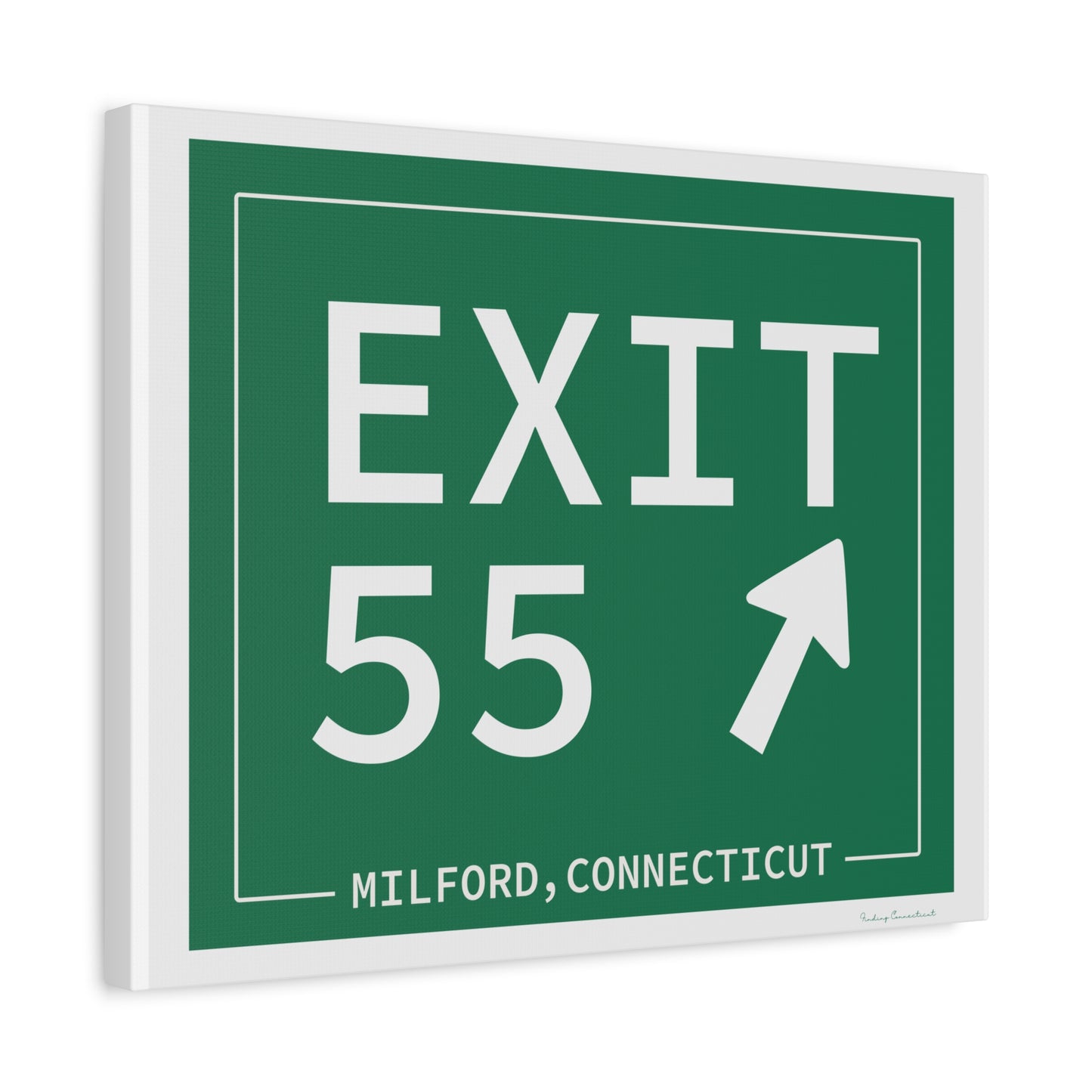 Vintage Exit 55 WCP Sign Matte Canvas, Stretched, 1.25"