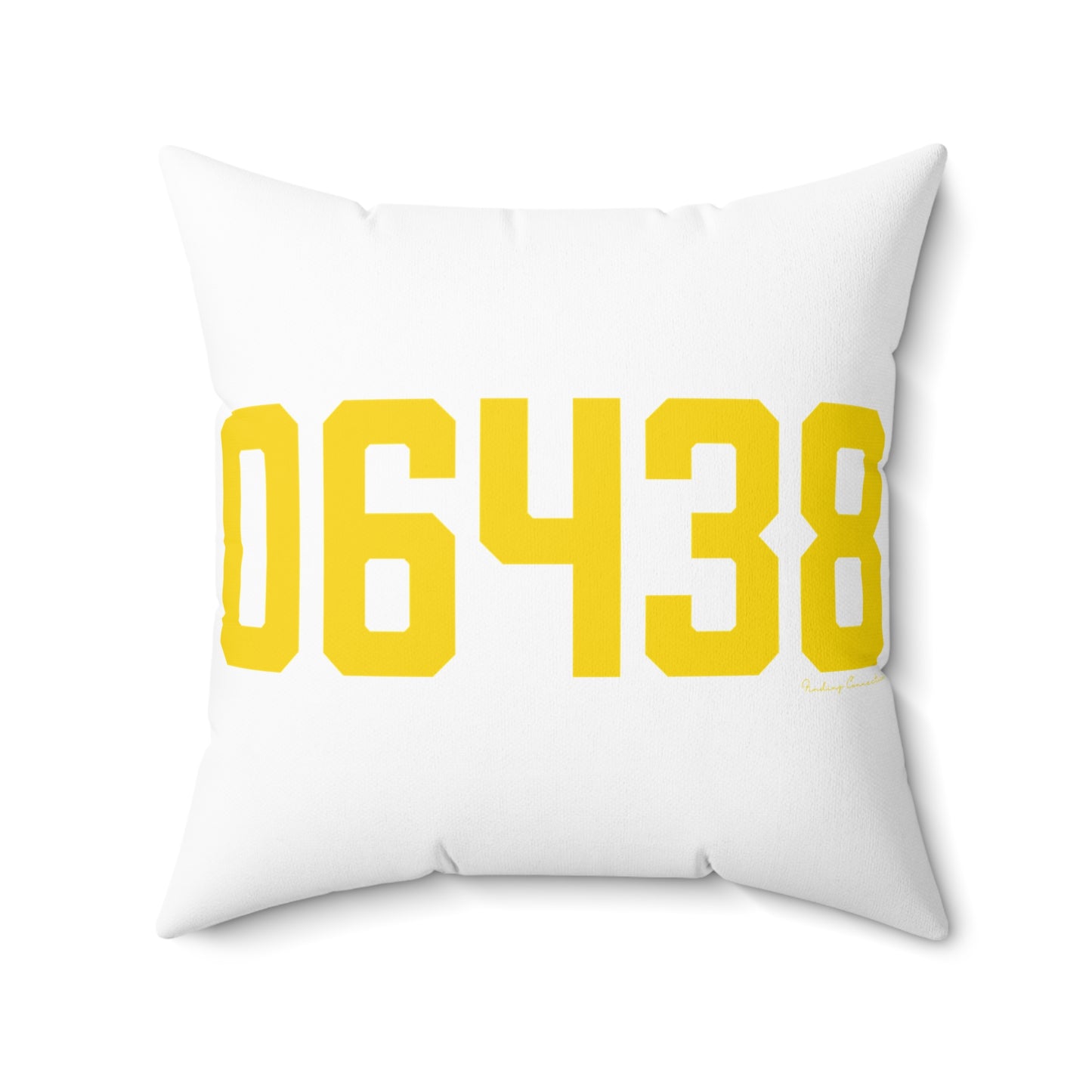 06438 Haddam Connecticut Zip Code Spun Polyester Square Pillow