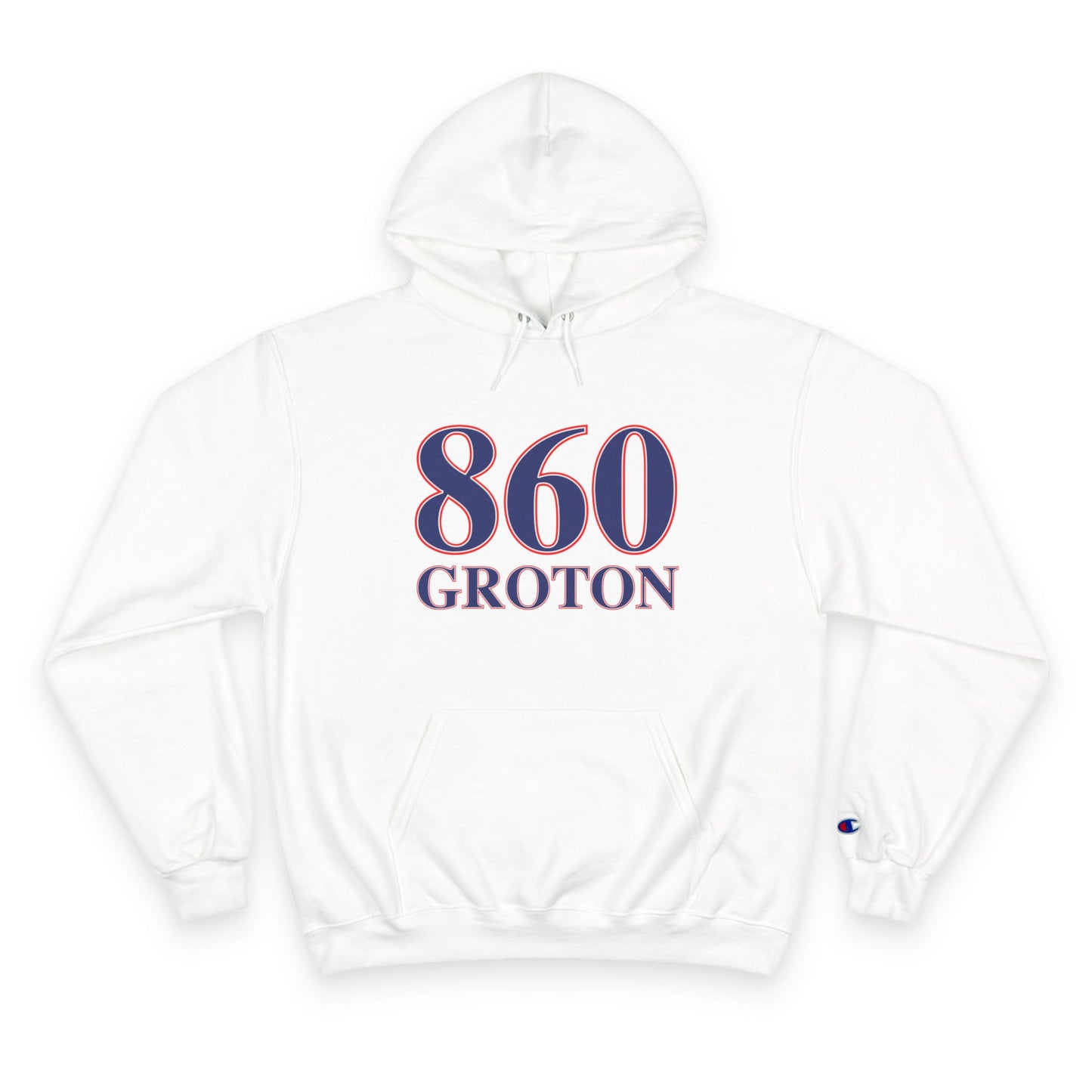 860 Groton Red White & Blue Champion Hoodie