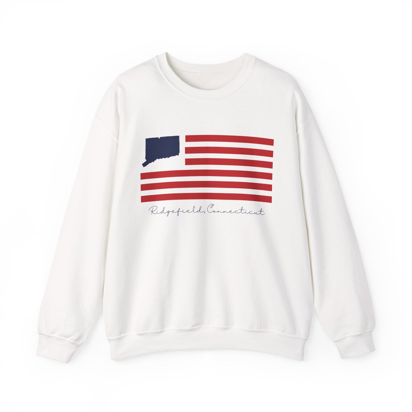 Ridgefield Connecticut Flag Unisex Heavy Blend™ Crewneck Sweatshirt