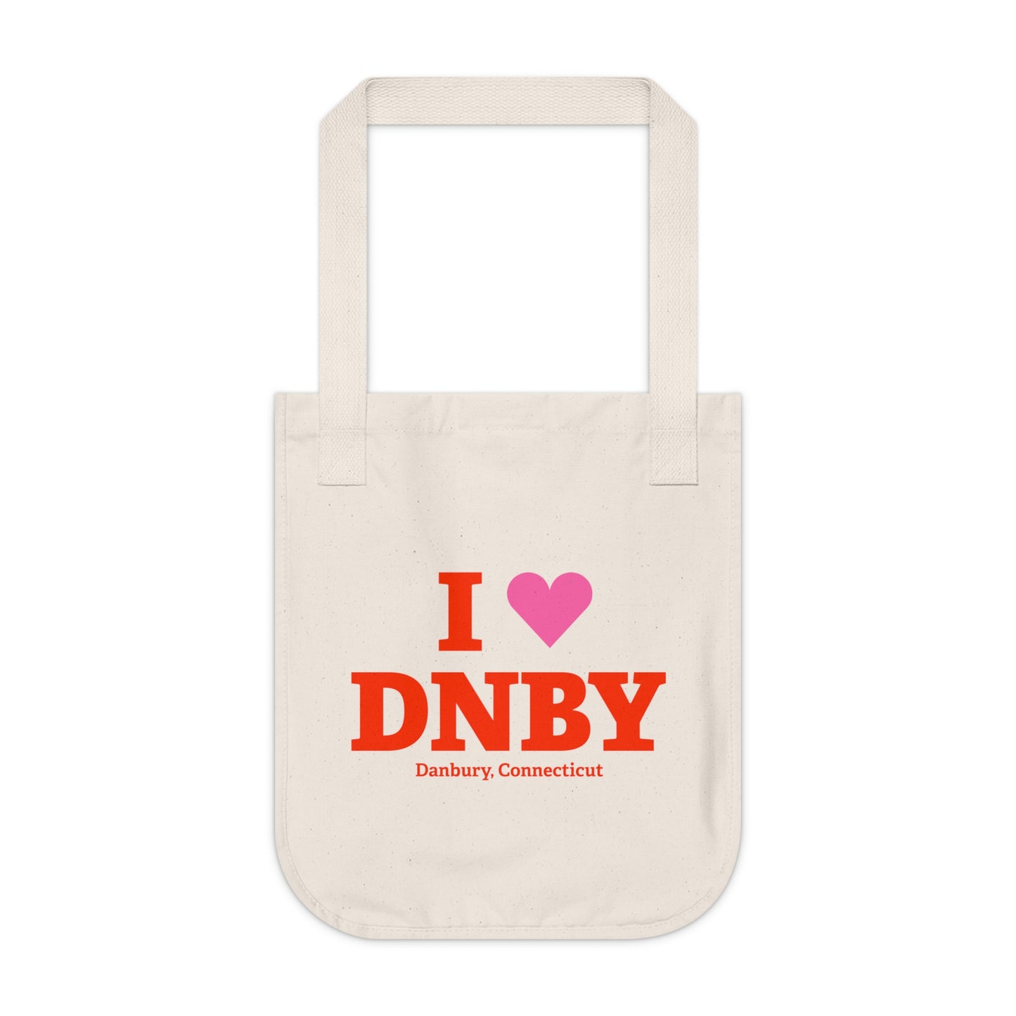 I Heart DNBY Organic Canvas Tote Bag