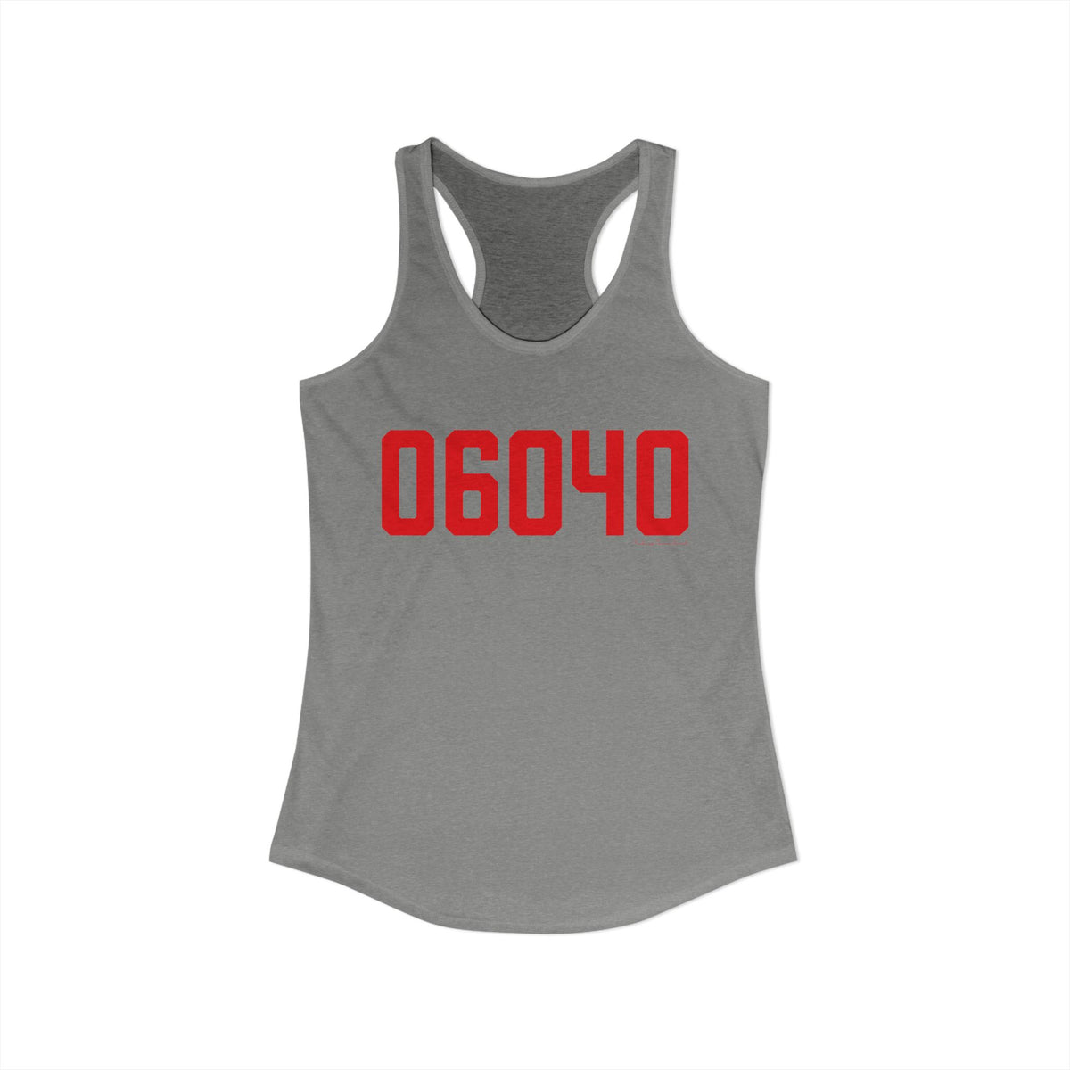 06040 Manchester Connecticut Zip Code Women's Ideal Racerback Tank Top