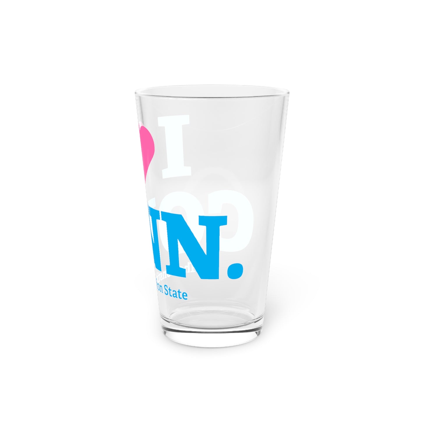 I Heart CONN. Pint Glass, 16oz