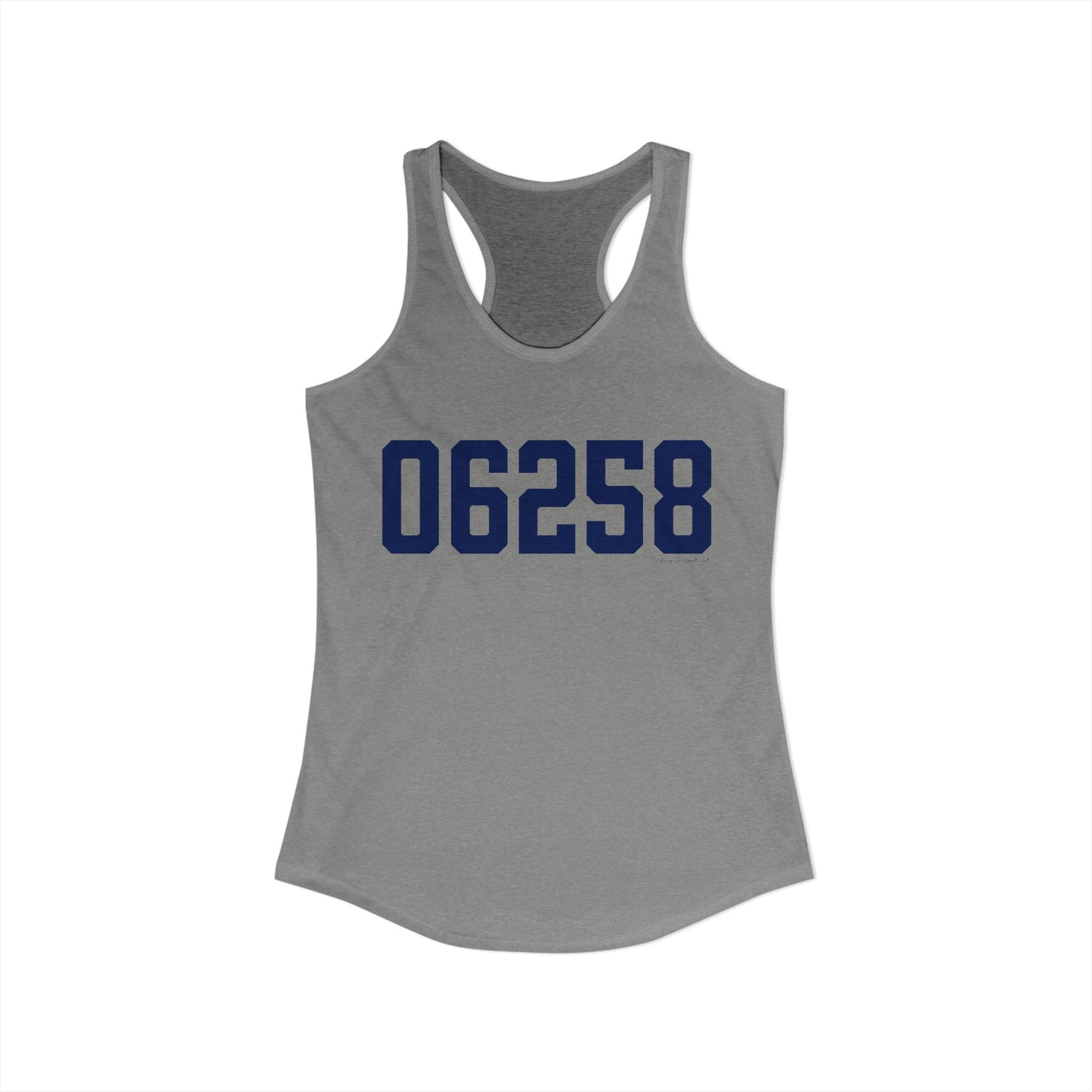 06258 Pomfret Connecticut Zip Code Women's Ideal Racerback Tank Top