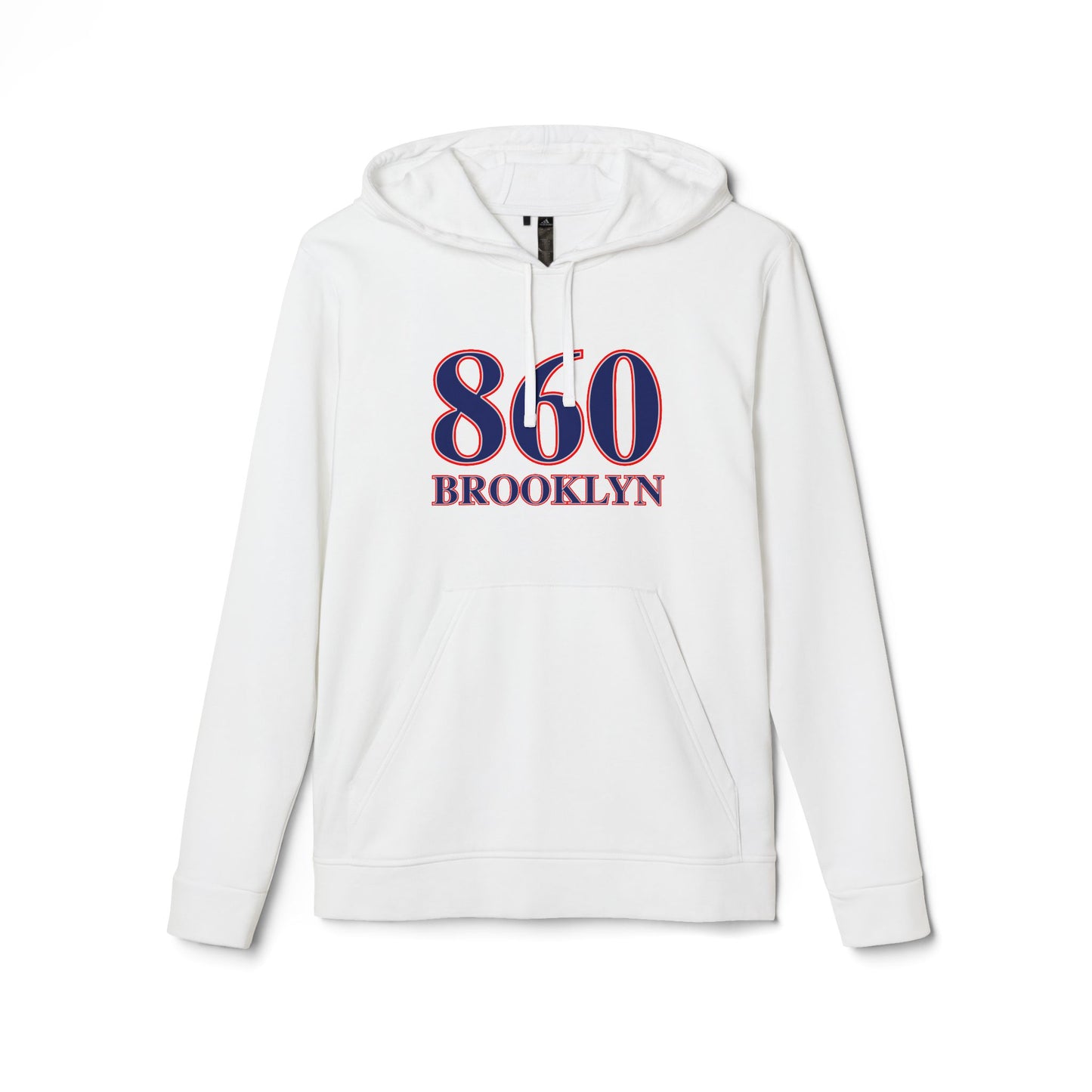 860 Brooklyn Red White & Blue adidas Unisex Fleece Hoodie