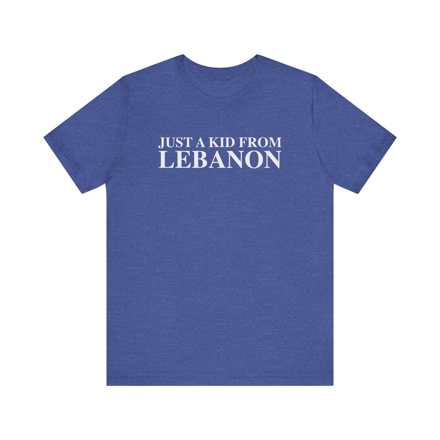 Just a kid from Lebanon Unisex Jersey Short Sleeve T-Shirt