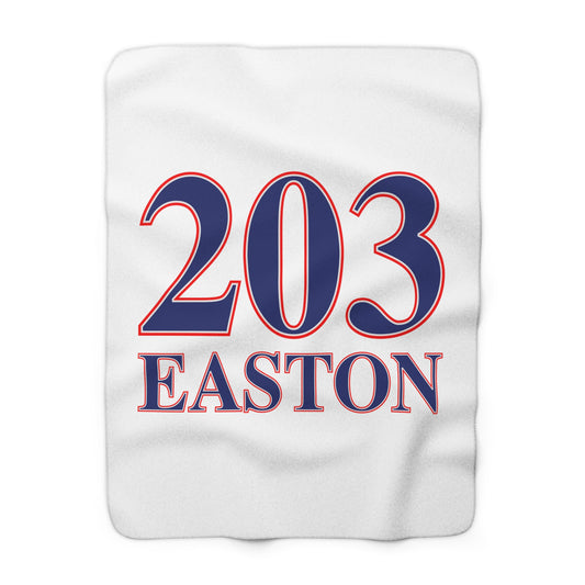 203 Easton Red White & Blue Sherpa Fleece Blanket