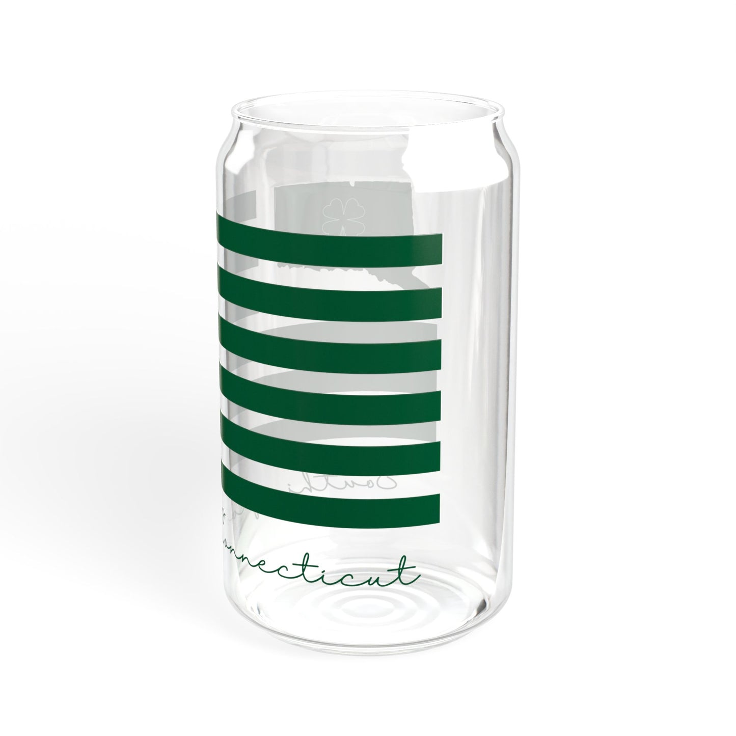 Southington Connecticut St. Patrick’s Day Flag Sipper Glass, 16oz