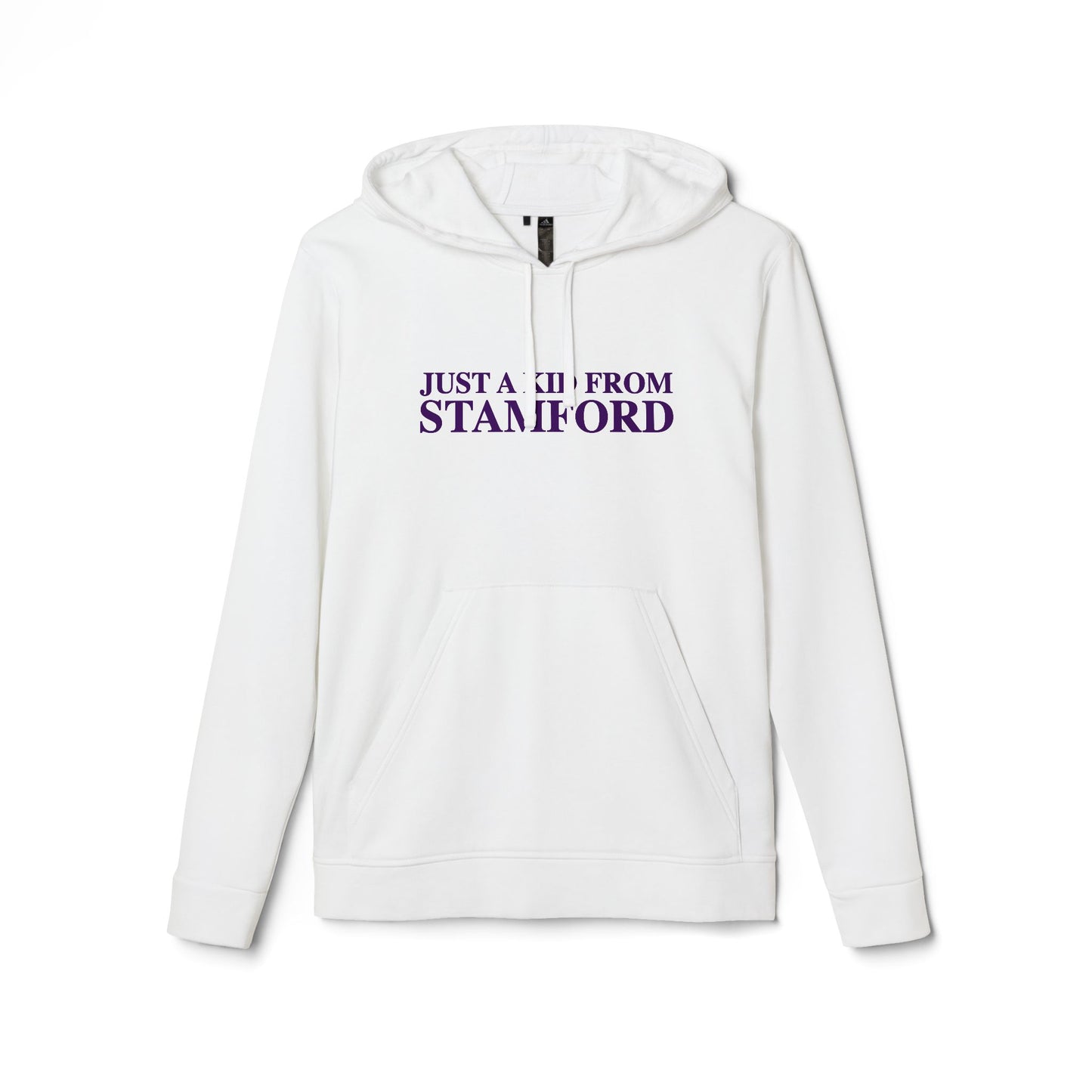 Just a kid from Stamford adidas Unisex Fleece Hoodie