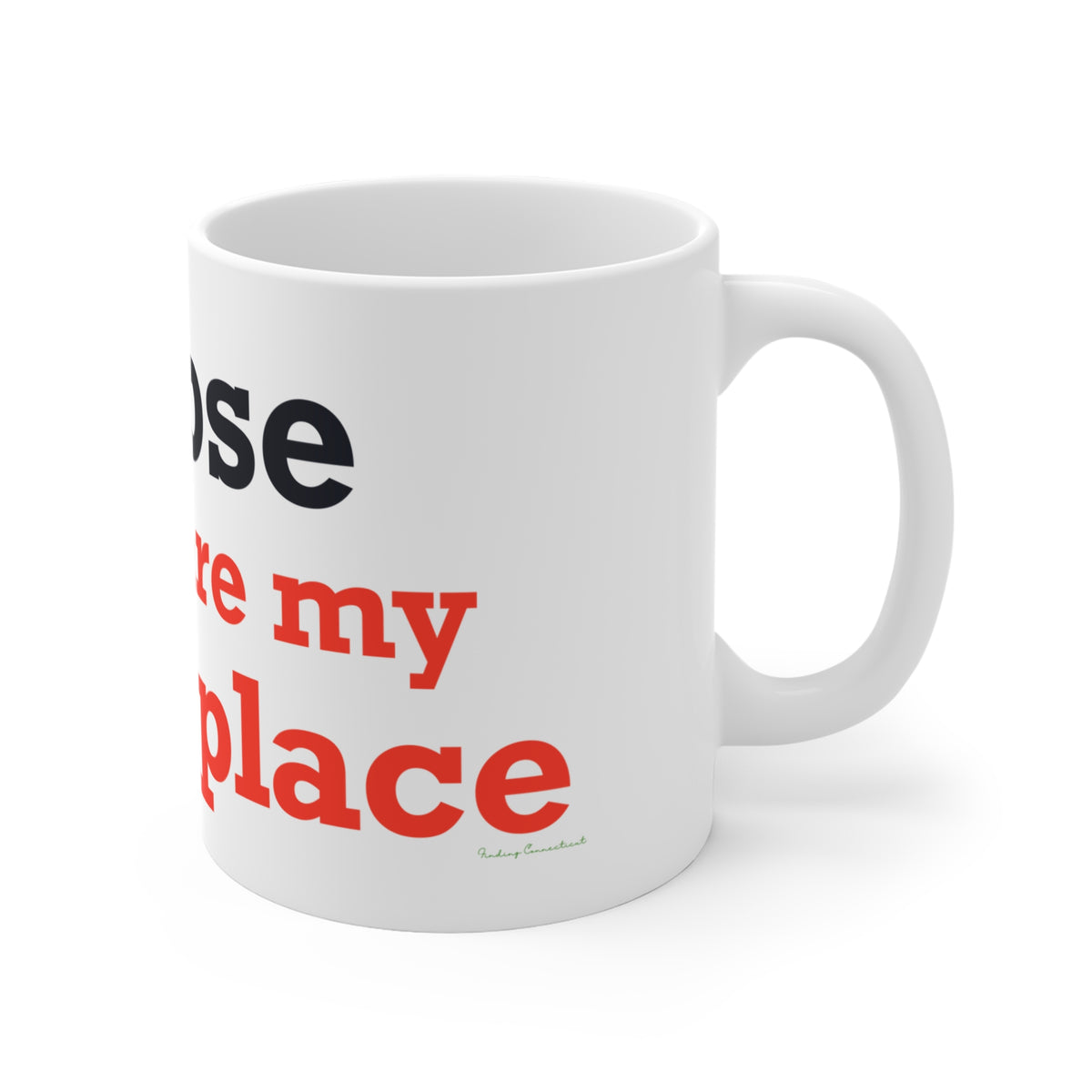 Goose Shows Are My Happy Place - Blue & Orange Mug 11oz