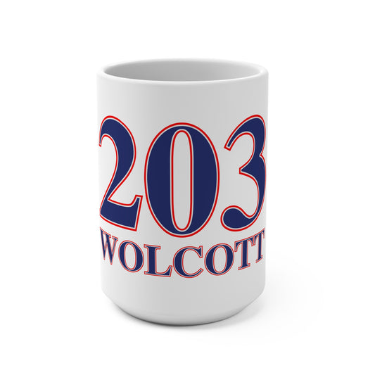 203 Wolcott Red White & Blue Mug 15oz