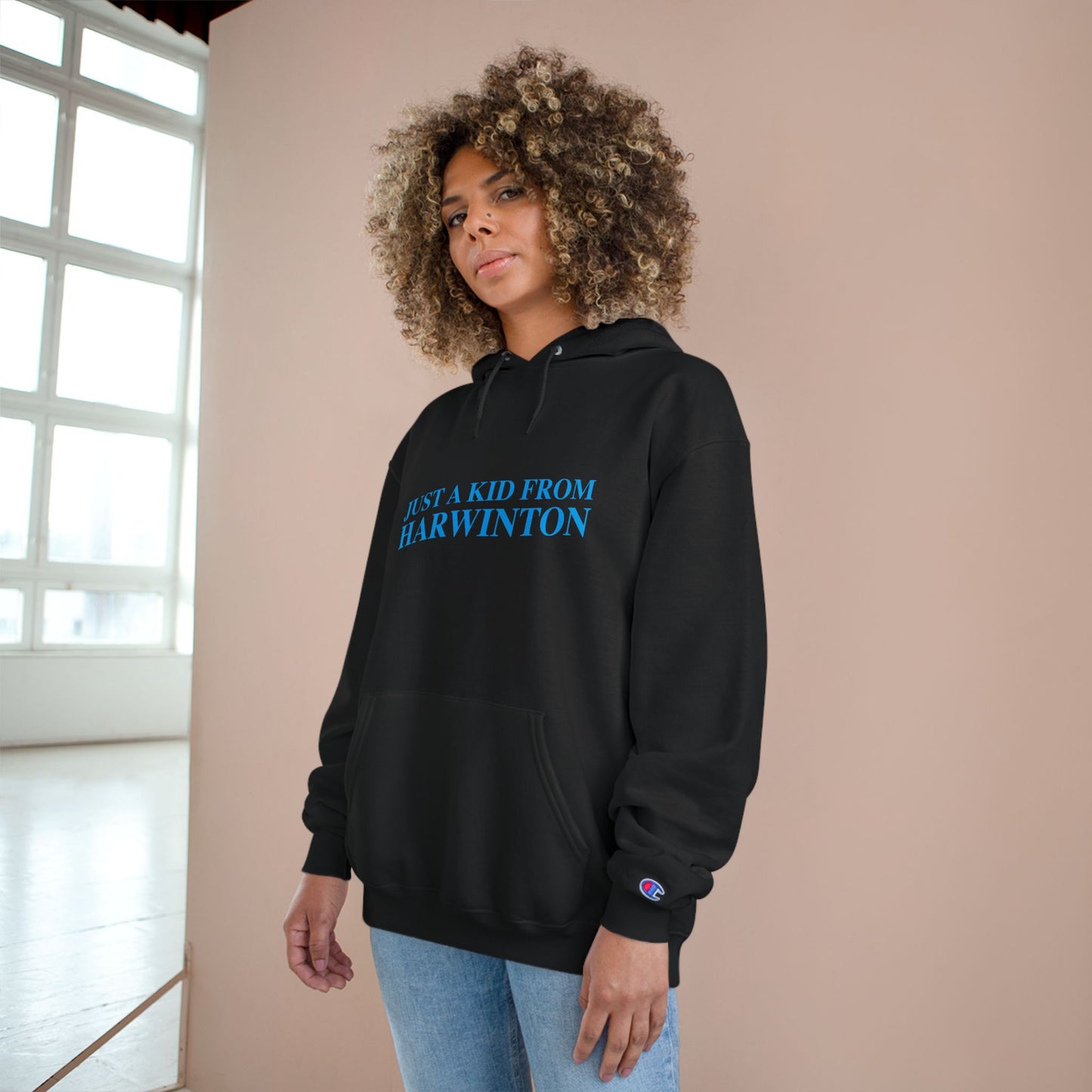 Just a kid from Harwinton Champion Hoodie