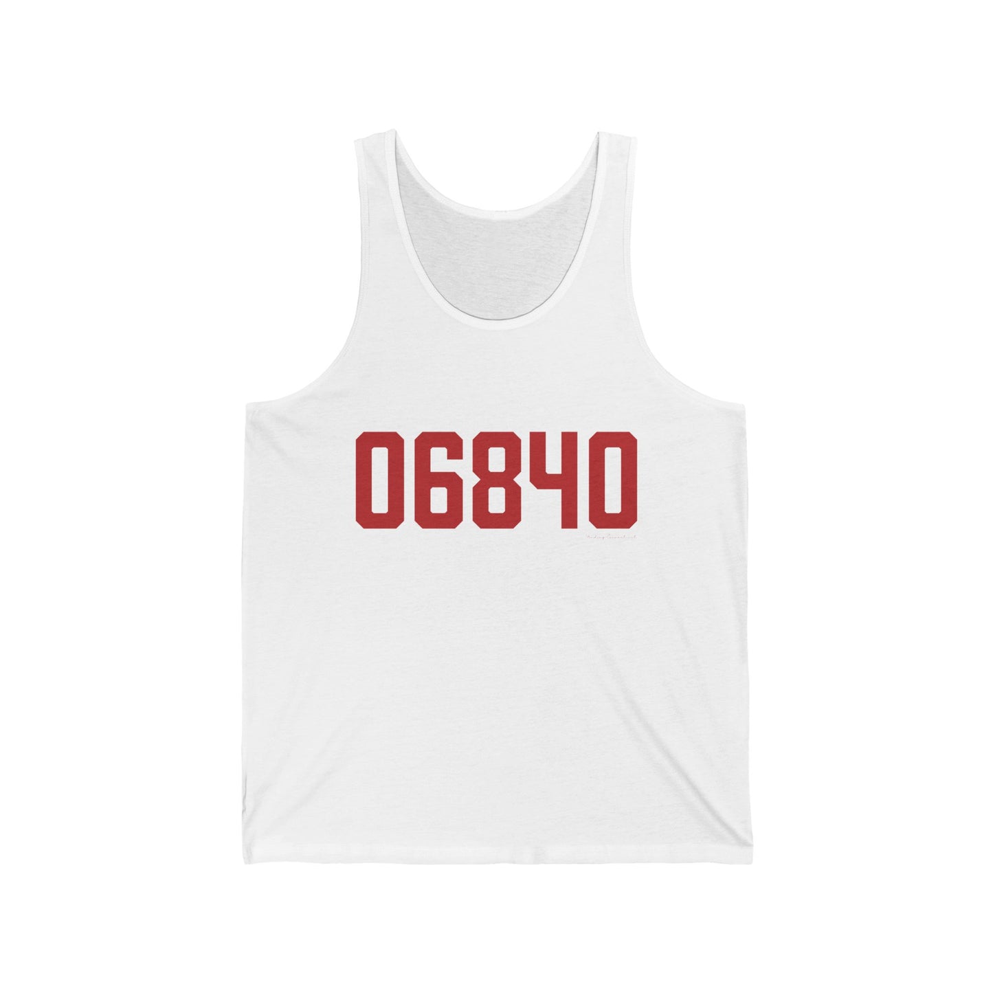 06840 New Canaan Connecticut Zip Code Unisex Jersey Tank Top