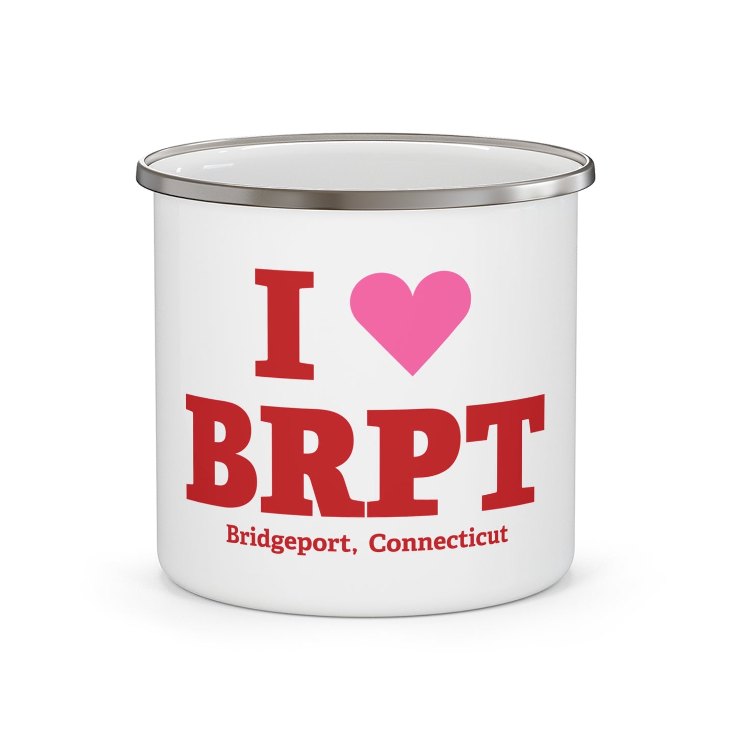 I Heart BRPT Enamel Camping Mug