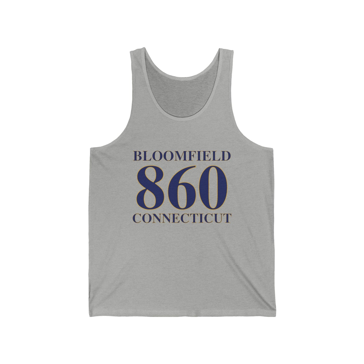 Bloomfield 860 Connecticut // Bloomfield Connecticut unisex tank top shirt // finding connecticut