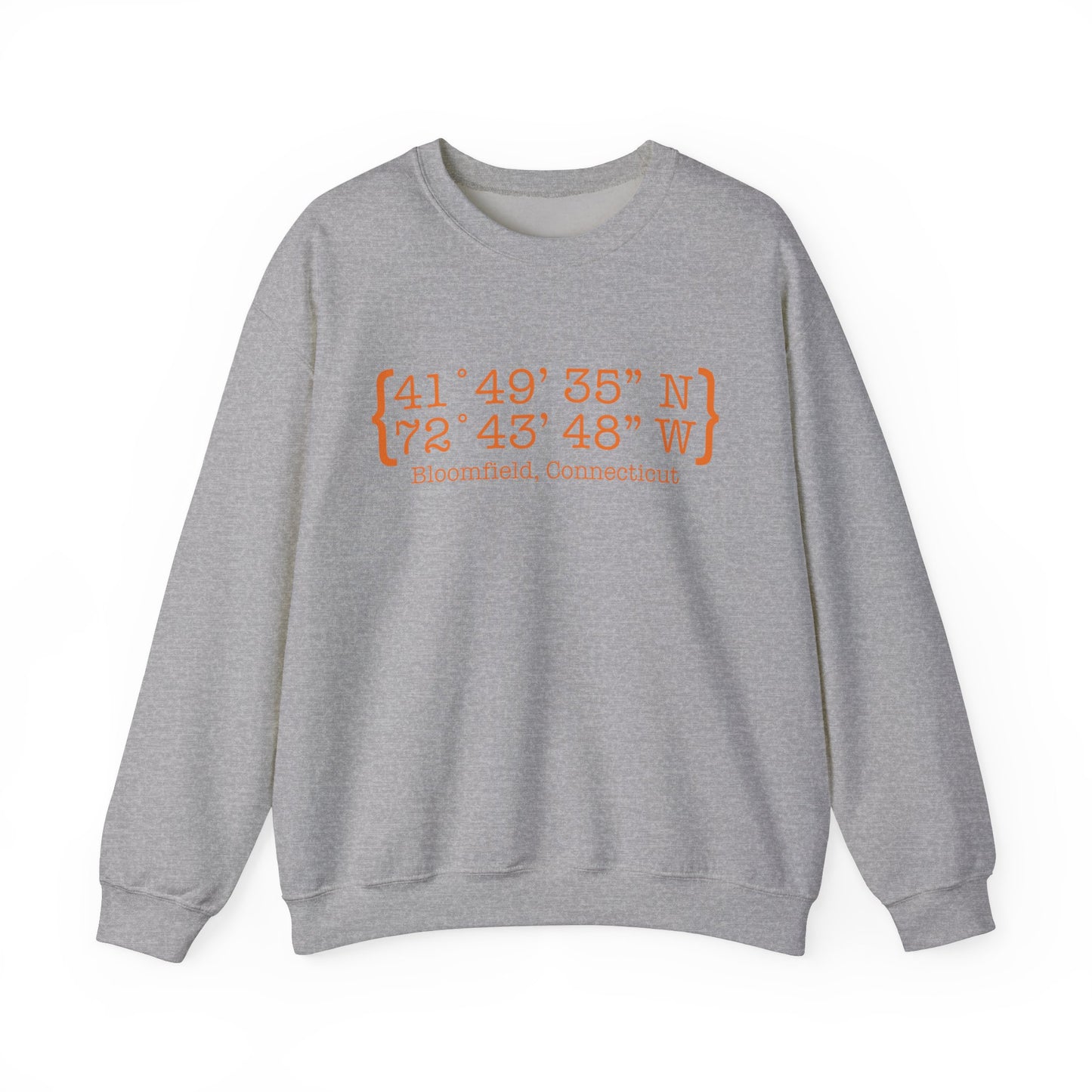 Bloomfield Coordinates // Bloomfield Connecticut unisex sweatshirts // finding connecticut